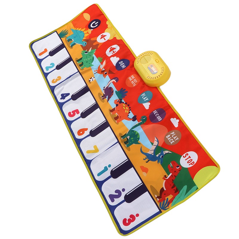 Music Piano Keyboard Dinosaur Picture Adjustable Sounds Music Touch Play
