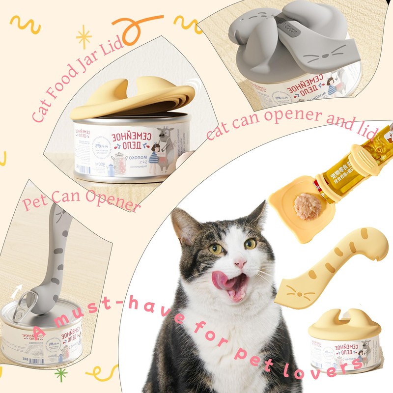 bobknow 8pcs Pet Food Suppliers Can Set, 6pcs Cat Can