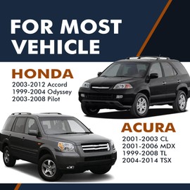 PM Auto Front Drilled Slotted Disc Brake Rotors For 2004-2014 Acura TSX