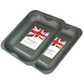 28cm 2x Roasting Baking Tray Pan Small Single Portion Non Stick Made in England