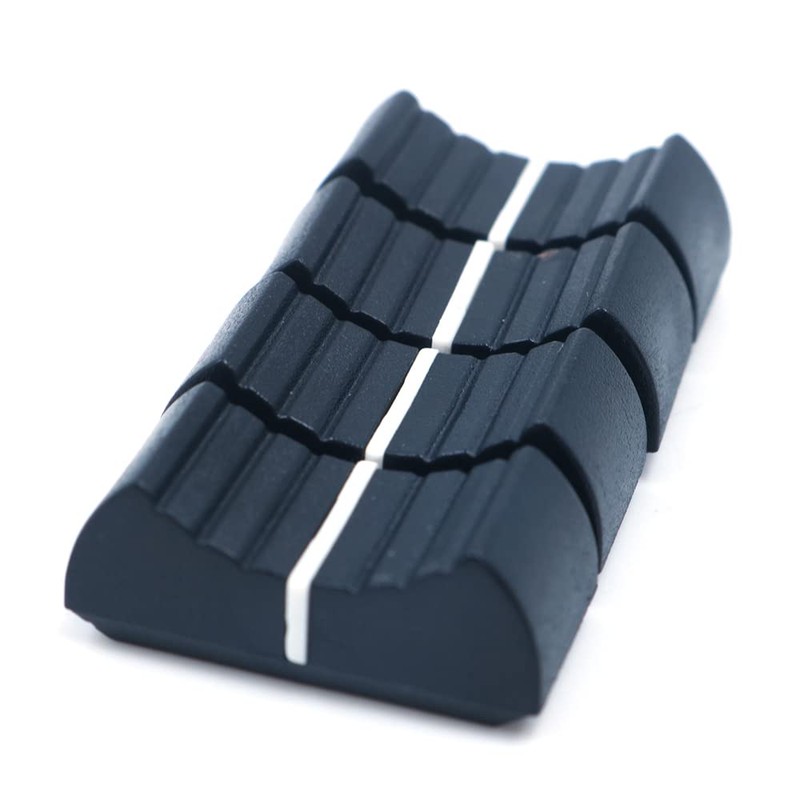 CENPEK 10Pcs Plastic Black Straight Slide Potentiometer Flat Push Knob