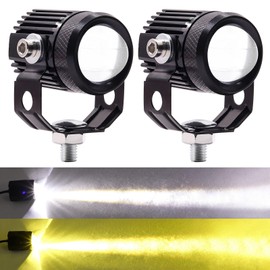 X-STYLE Motorcycle Fog Lamp, Yellow / White, 2 Colors Switching, Strobe, Constant On, 12 V, 24 V, 30 W, LED Work Light, Deck Light, High Brightness, Waterproof, Long Life, Shockproof, Truck Car