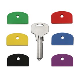 Set of 12 (2 of Each) Coloured Large Square Headed Identifying Key caps for Yale Keys …