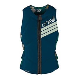 O'Neill Women's Slasher Comp Water Sports Water Ski Jet Ski Wakeboarding Safety Vest Top French Navy Bridget