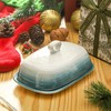 Tikooere Butter Dish with Lid for Countertop, Large Butter Container