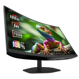 New! Sceptre Curved 27-inch Gaming Monitor 1500R 100Hz HDMI X2 DisplayPort 1ms 100% sRGB, Build-in Speakers Machine Black 2026 (C275W-FW100T)