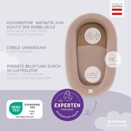 TRÄUMELAND Cuddle Nest for Babies - Supports body awareness and motor development, Soft and adaptable, Washable at 40°C, Suitable from birth