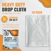 JLS Home & Hardware (10 Pack Plastic Drop Cloth 9x12