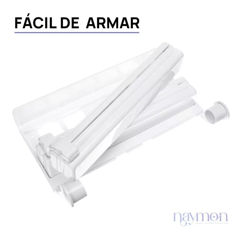 Naymon Dispensador 3 En 1 Porta Toalla Papel Aluminio Playo