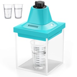 Resin Bubble Remover Machine, Resin Vacuum Chamber 5-9 Mins Quick Remove Bubbles, 95kPa Resin Degassing Chamber, Compact Airless Machine for Epoxy, UV, Silicone, Art Resin Mold Casting (Bule)