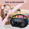 SingingWood NP030AB-GK Portable Karaoke System, Portable CD Player Boombox with