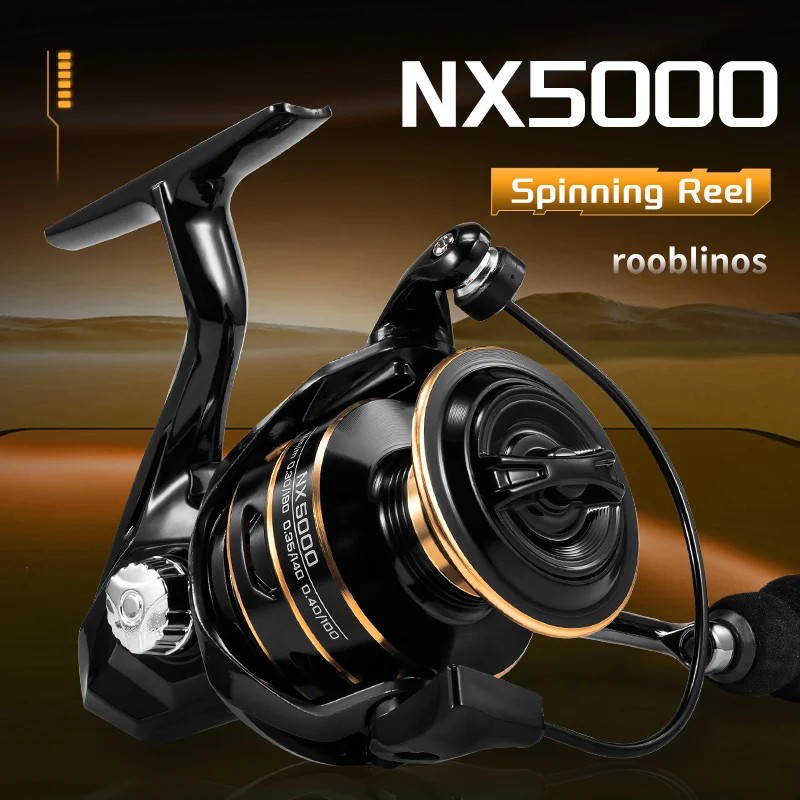 Rooblinos NX Left Hand Spinning Reels for Bait Fishing Plastic