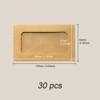 WYAN 30 Pcs Brown Window Envelopes, Kraft Envelopes, Clear Window