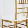 Tableclothsfactory Ivory Chiavari Chair Cushion for Wood Resin Chiavari Chairs