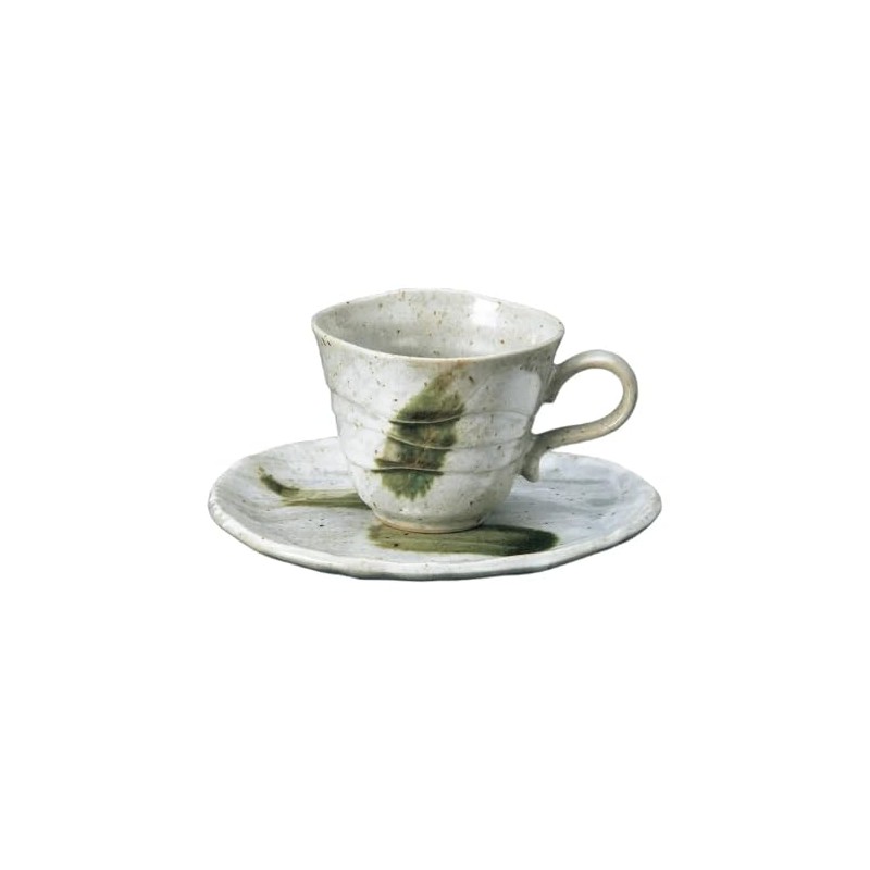 Ripple White Coffee C/S | Cup & Saucer [11.2 x