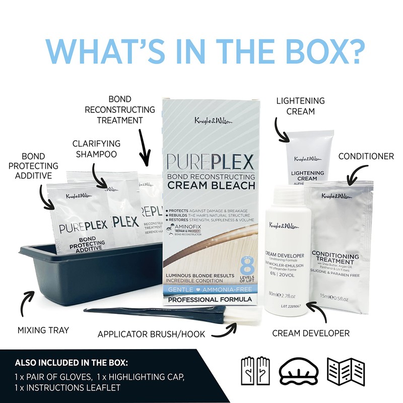 Knight & Wilson Pure Plex Bond Reconstructing Cream Hair Bleach,