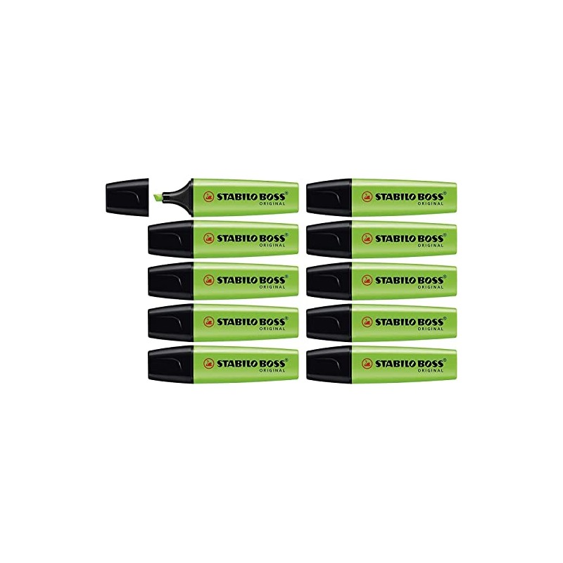 Stabilo Boss Original Highlighters Pack of 12 Refillable PTE 2-5