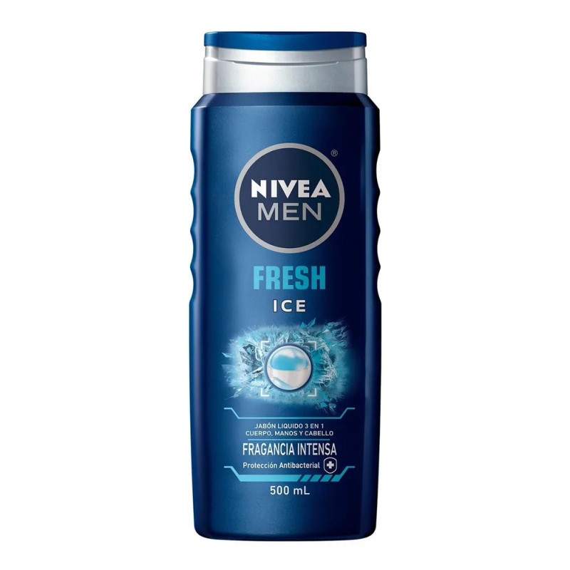 Jabón Líquido Corporal Nivea Men 3 en 1 Fresh Ice