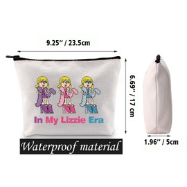 JNIAP Lizzie Fans Cosmetic Bag In My Lizzie Era Makeup Pouch Lizzie Cartoon Movie Gift Travel Bag Toiletry Zipper Pouch(in my)