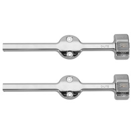 Dream lighting 12Volt DC 8.5inch Amber & Red LED Trailer Fender Lights Double Face Led Side Marker Clearance Lighting for RV/Truck/Boat/Cargo, Chrome Shell, Pack of 2