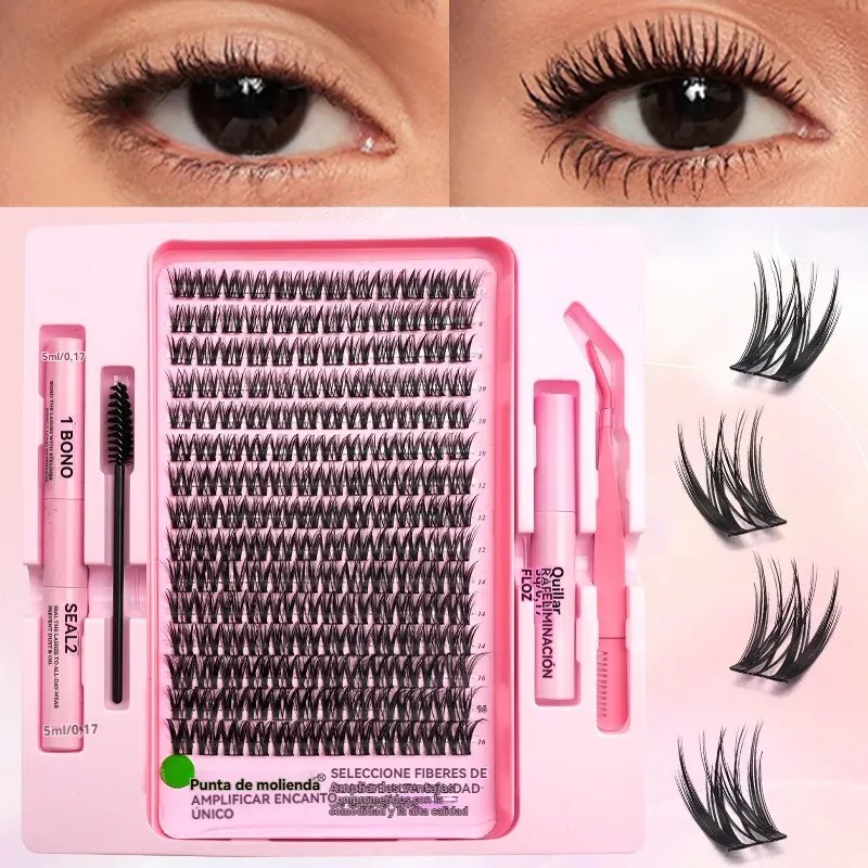 Kit Para Extensiones De Pestañas, Que Incluye Pinzas Y Pegam