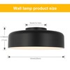 Kalium 13" Flush Mount Ceiling Light Fixture with Remote,24W Dimmable