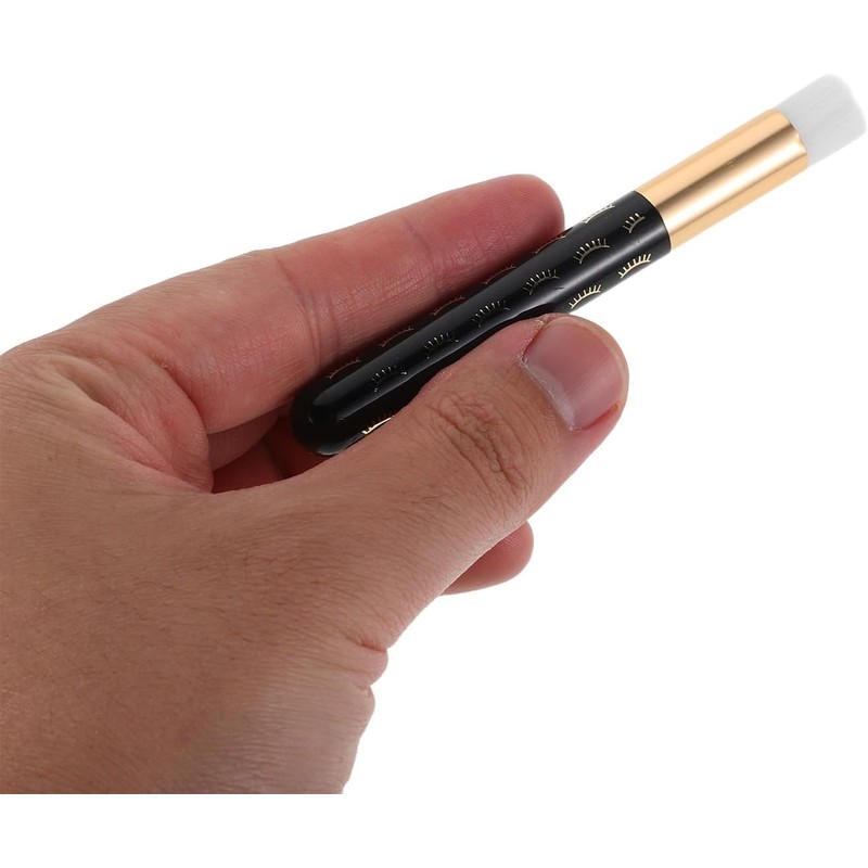 Yardwe Cepillo de pestañas negro, 10 herramientas para limpieza facial