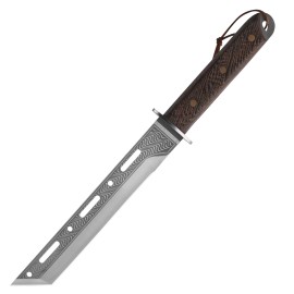 High Quality Stainless Steel Multifunctional Cooking Cutting Knife Outdoor Firewood Knifecolor: Black, kitchen knife size: 7 inch