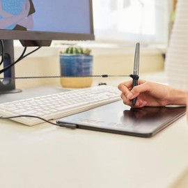 LIQWEI 10 Pcs Elastic Lanyard Tether, Retractable Pen Holder Leash with Chain, Plastic Lanyard String Clipboard Anti-Lose Pen Leash for Tethering Stylus to Touchscreen