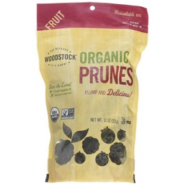 Woodstock Prunes, Organic, California Pitted, 11-Ounce (Pack of 2)