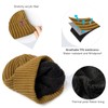 OZERO Winter Knit Beanie Hat Warm Thick Polar Fleece Lined