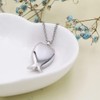 Angel Wings Cremation Urn Necklace for Ashes 316L Stainless Steel