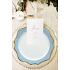 Decor Essentials Ceramic Scalloped Edge Gold Rimmed Charger Plate Dinnerware