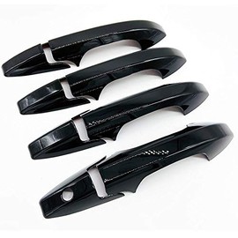 S SIZVER Signature Glossy Black Side Door Handle Covers Compatible with 2007-2011 CR-V