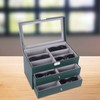AUTOARK Leather 18 Piece Eyeglasses Storage and Sunglass Glasses Display