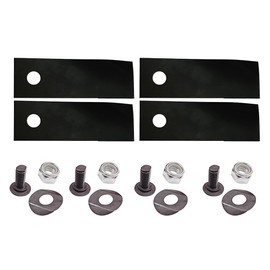 4Pcs Blades & Bolts for 18" & 20" Rover Rear Catcher Lawn Mowers A01118K A00672K for Stihl 6105 183 6070 Catcher Lawn Mowers
