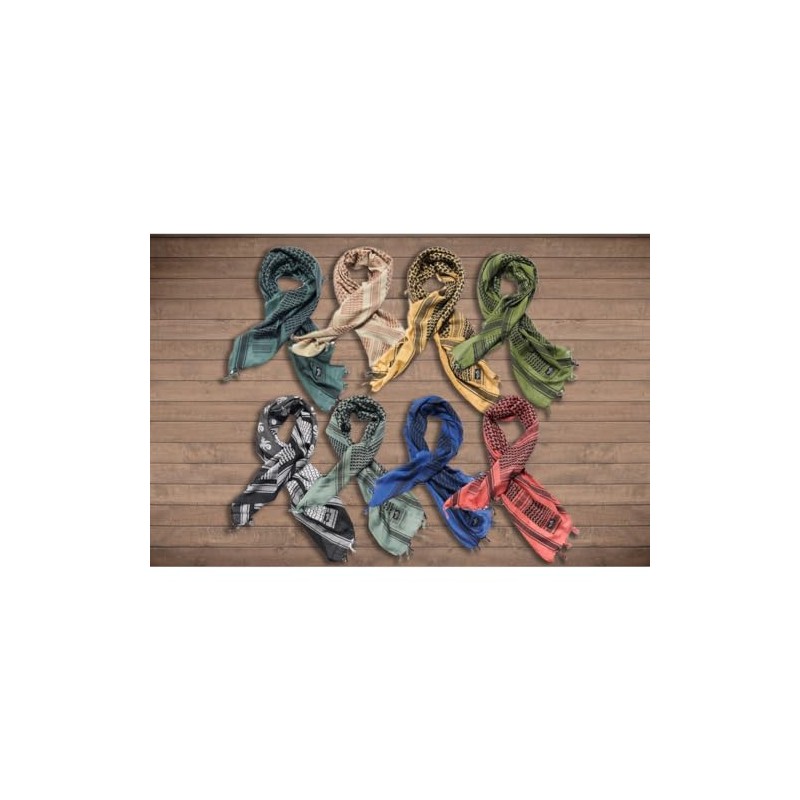 Lancer Tactical Airsoft Shemagh Face Head Wrap Light (Black)