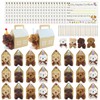 126 Pcs Adopt a Puppy Party Favors, 24 Mini Plush