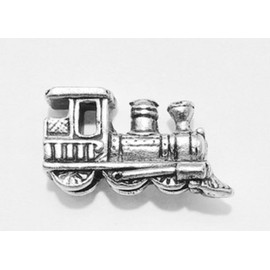 Trains Push Pins, Set of 15, Antique Silver