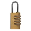 Faithfull Brass 4 Digit Combination Padlock 20mm