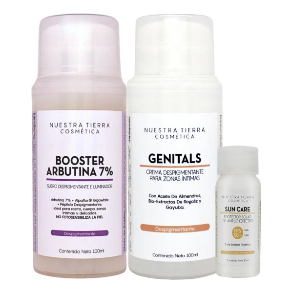 Kit Despigmentante 1 Genitals + 1 Booster Arbutina 7