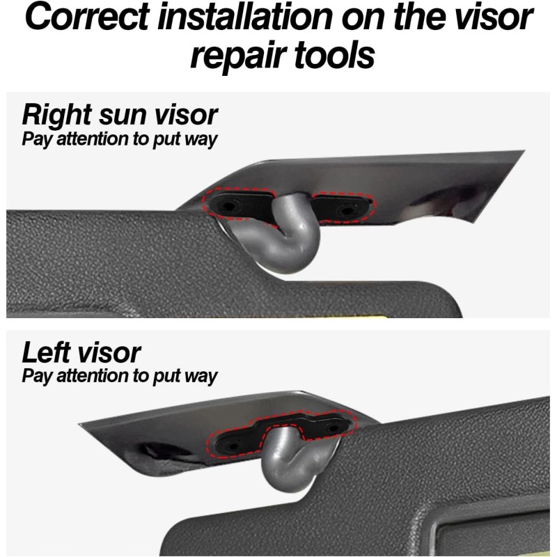LIANGREN Set Sun Visor Clip Repair Kit Fit Jeep Wrangler