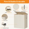 Chrislley 160L Laundry Hamper 2 Section, Double Laundry Basket with