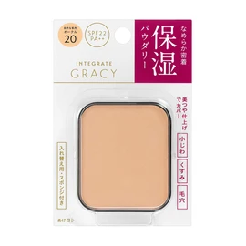 Integrate Gracy Moist Pact EX Ochre 20 Natural Skin Tone SPF 22 PA++ Refill, 0.4 oz (11 g)