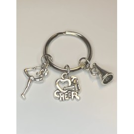 Woodstar Cheer Keychain Cheerleading Cheer Dance Lightweight Compact Metal Keychain
