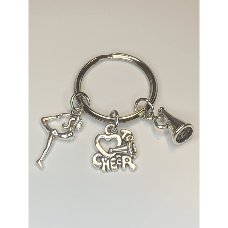 Woodstar Cheer Keychain Cheerleading Cheer Dance Lightweight Compact Metal Keychain