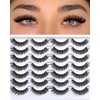 FenBair Lashes False Eyelashes Natural Wispy Fake Lash Strips 40D