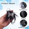 Butterfly Hair Clips Butterfly Hair Claw Clips French Black Feather