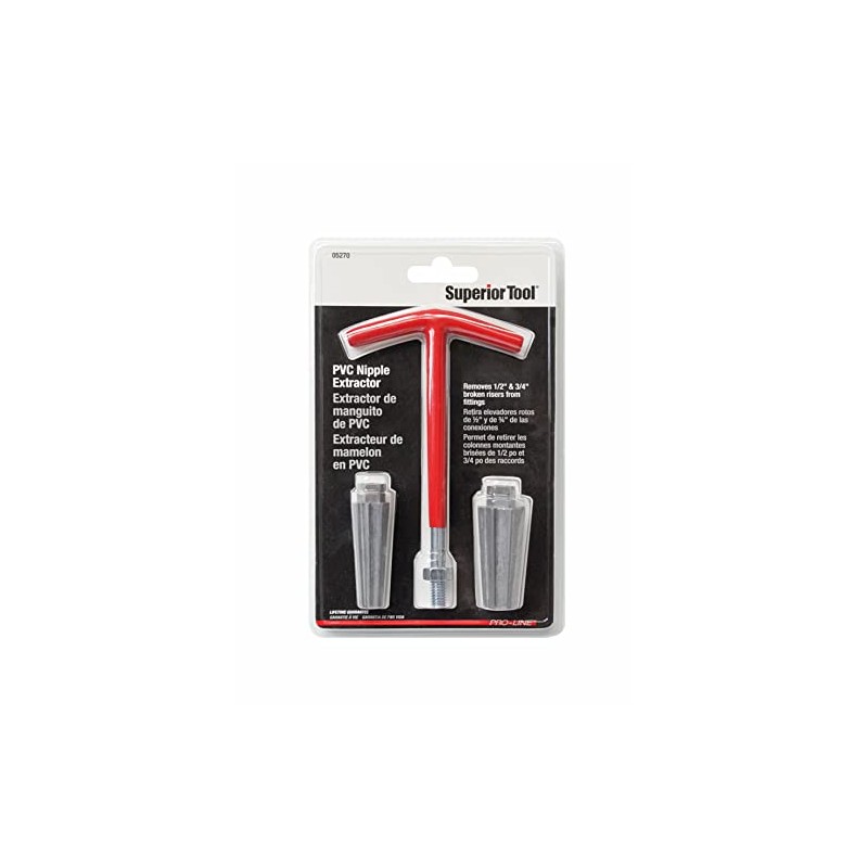 Superior Tool Riser Removal Tool,1/2 & 3/4 in,Steel