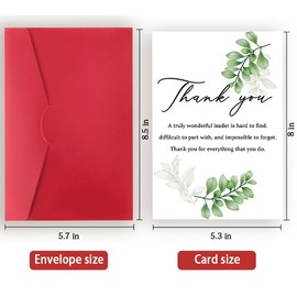 Zyulin Thank You Card Gifts for Boss Leader, Leader Appreciation Card, Cute Boss Day Card Gifts For Leader Boss, Funny Boss's Day Card Gifts for Men Women, Best Boss Appreciation Card